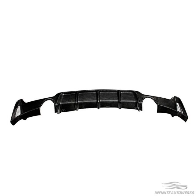 IAW Carbon BMW F32 F33 F36 4-Series Pre-LCI/LCI M Performance Style Diffuser - Dry Carbon Fiber