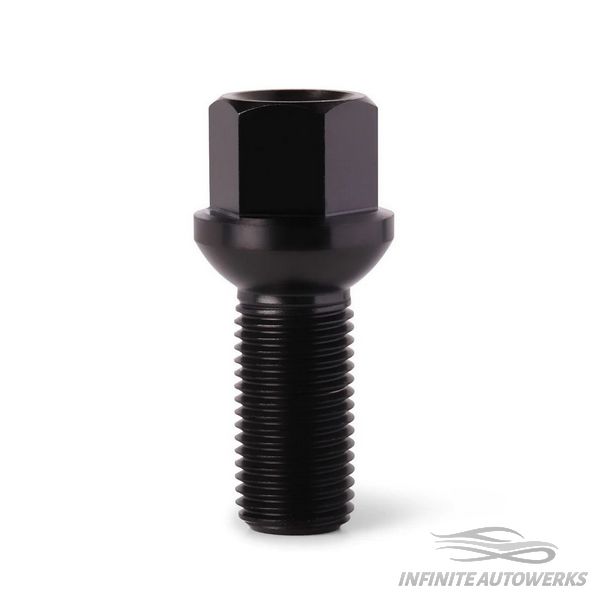 Mercedes-Benz Extended Lug Bolts M14x1.5, Hex 17, Black/Silver *ITALIAN MADE*
