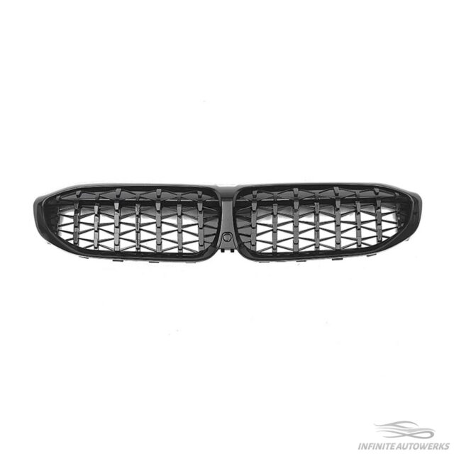BMW G20 3-Series Pre LCI 330i M340i Mesh Style Front Grill - Gloss Black