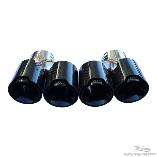 BMW M Style G2X M340 M440 G4X M240 Quad 4" Exhaust Tips - Clamp On/Large Version