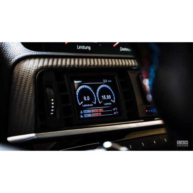 CANchecked Digital Gauge MFD28 BMW F2X/F30/31 - 2/3/4-Series GEN2