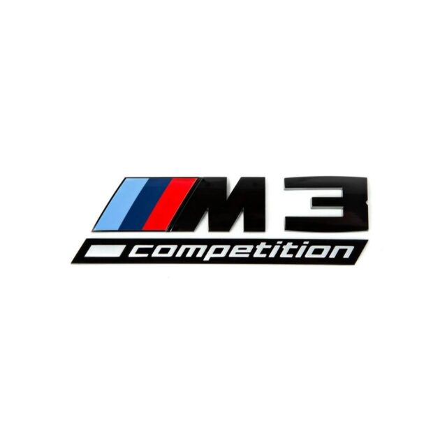 GENUINE OEM BMW G80 M3 Competition Emblem – GLOSS BLACK